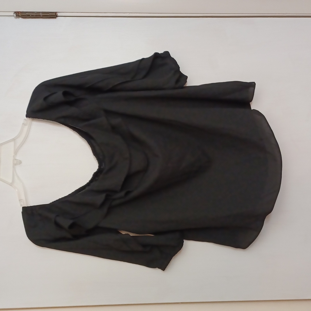 INC black off-the-shoulder women's top, size L